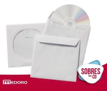 SOBRE PARA CD CON VENTANA 127 X 127 Obra 1ra.