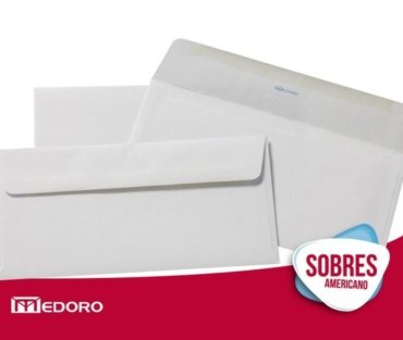 SOBRE PAPEL OBRA 110 x 220 mm Obra 90 gr. Normalizado - Ex Oficio Americano