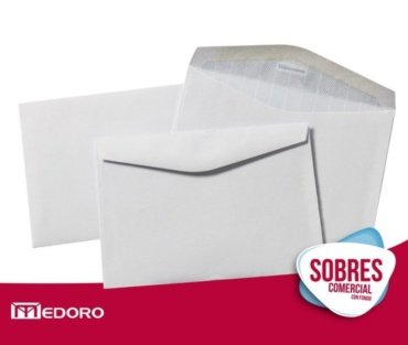 Sobre Comercial 90 gr. Con fondo.
