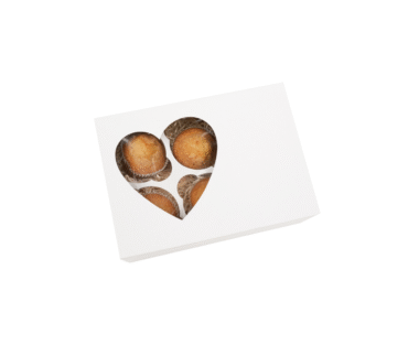 CAJA CUP CAKES/MUFFINS X 6 C/ VENTANA 21X15X8 CM